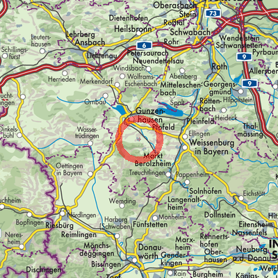 Landkarte Dittenheim