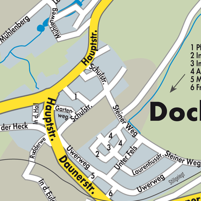 Stadtplan Dockweiler
