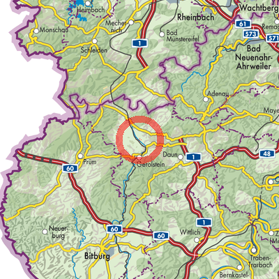 Landkarte Dohm-Lammersdorf