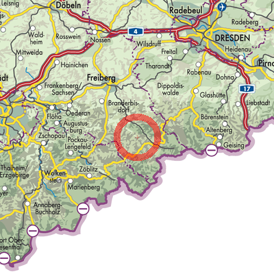 Landkarte Dorfchemnitz
