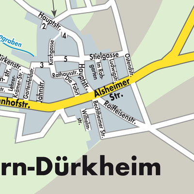 Stadtplan Dorn-Dürkheim