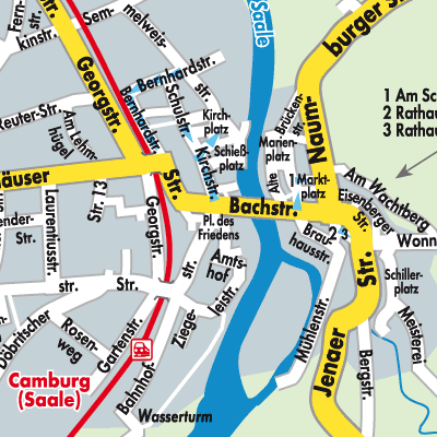 Stadtplan Dornburg-Camburg