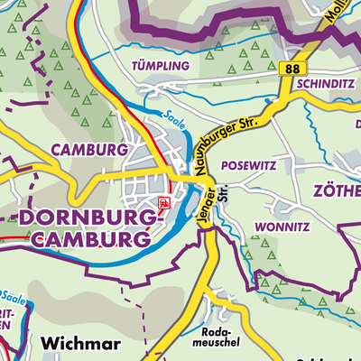 Übersichtsplan Dornburg-Camburg