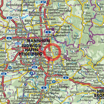 Landkarte Dossenheim