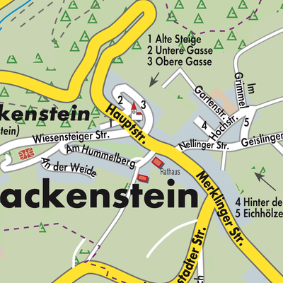 Stadtplan Drackenstein
