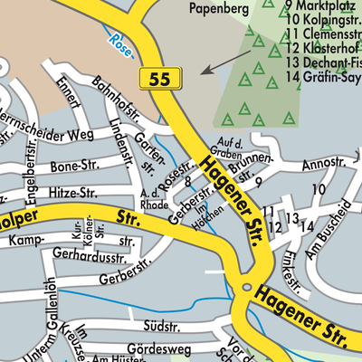 Stadtplan Drolshagen