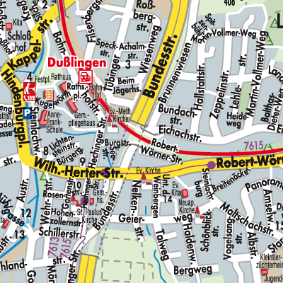 Stadtplan Dußlingen