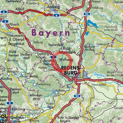Landkarte Duggendorf