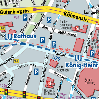 Stadtplan Duisburg