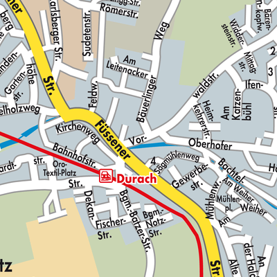 Stadtplan Durach