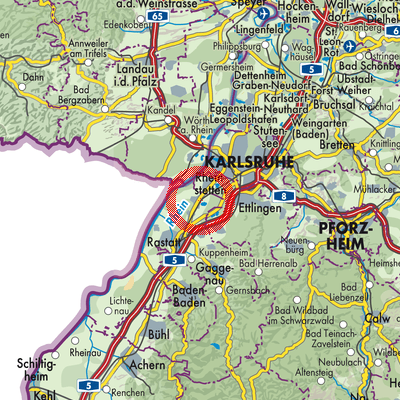 Landkarte Durmersheim
