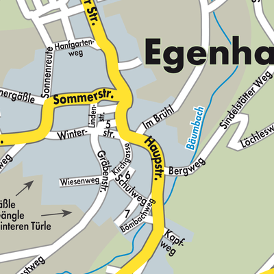 Stadtplan Egenhausen