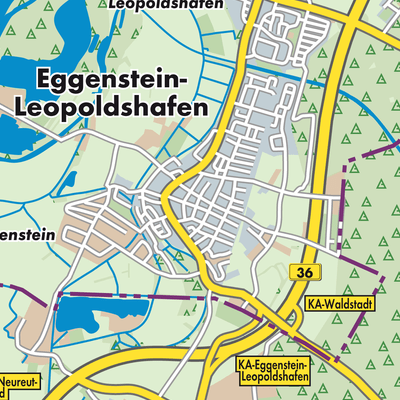 Übersichtsplan Eggenstein-Leopoldshafen