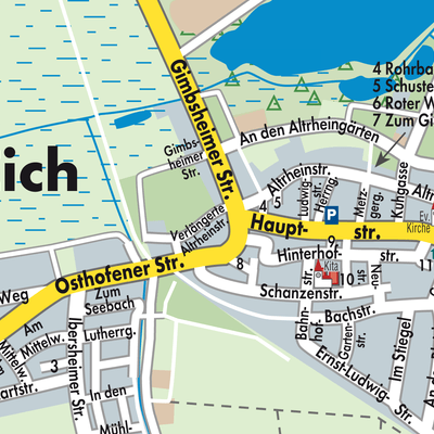 Stadtplan Eich