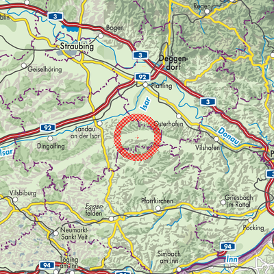 Landkarte Eichendorf