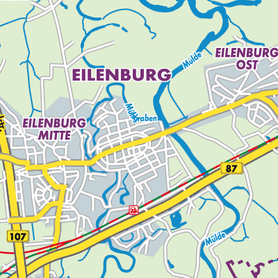 Übersichtsplan Eilenburg