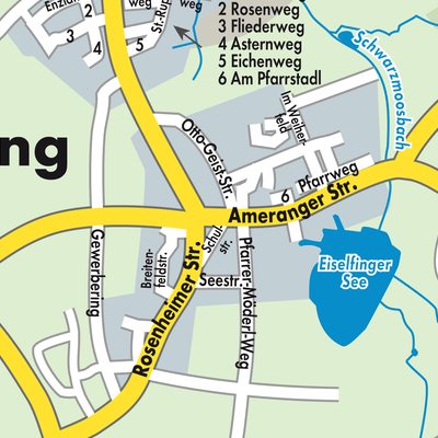 Stadtplan Eiselfing