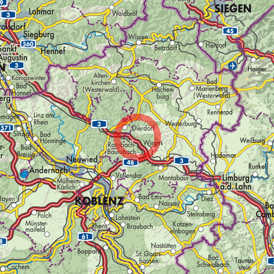 Landkarte Ellenhausen