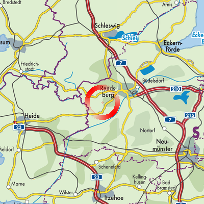 Landkarte Elsdorf-Westermühlen