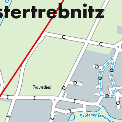Stadtplan Elstertrebnitz