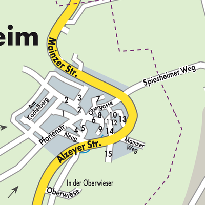 Stadtplan Ensheim