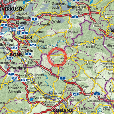 Landkarte Ersfeld