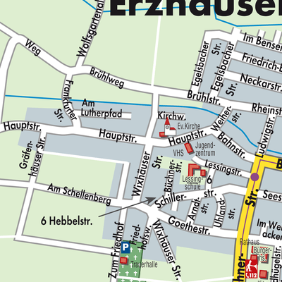 Stadtplan Erzhausen