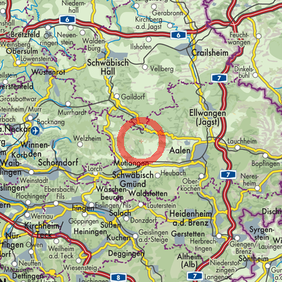 Landkarte Eschach