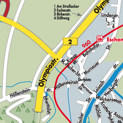 Stadtplan Eschenlohe