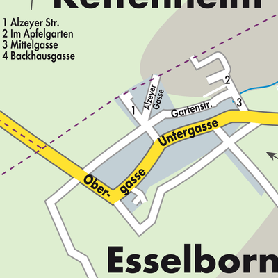 Stadtplan Esselborn