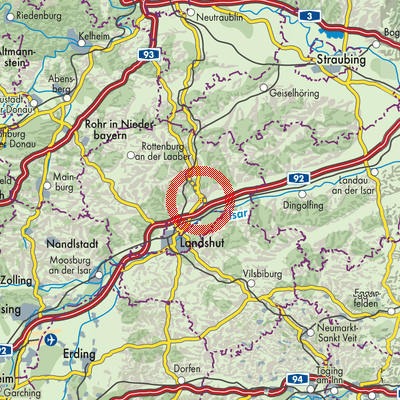 Landkarte Essenbach