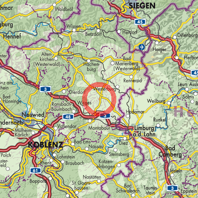 Landkarte Ettinghausen