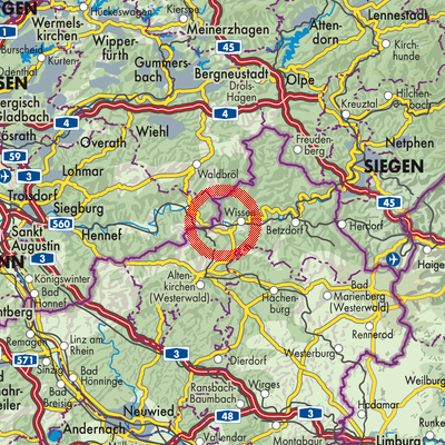 Landkarte Etzbach