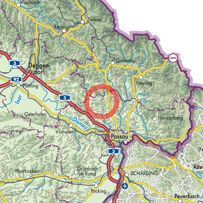 Landkarte Fürstenstein