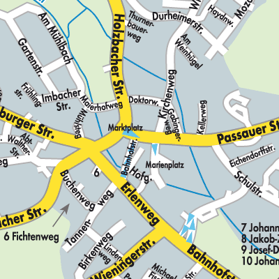 Stadtplan Fürstenzell