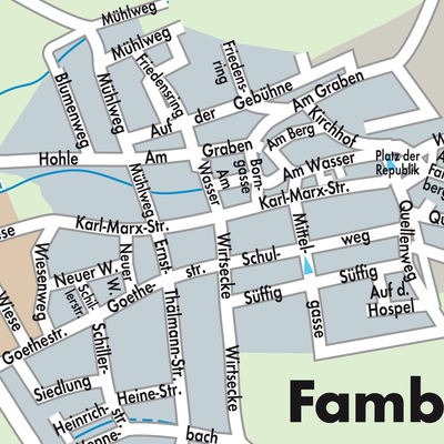 Stadtplan Fambach