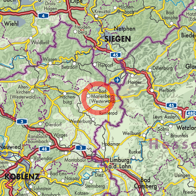 Landkarte Fehl-Ritzhausen