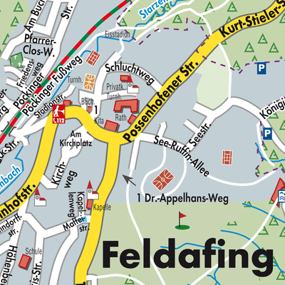 Stadtplan Feldafing