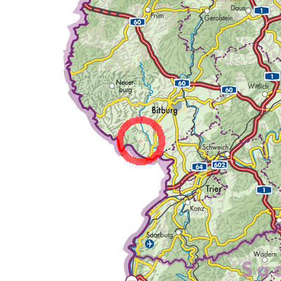 Landkarte Ferschweiler
