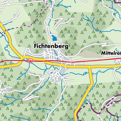 Übersichtsplan Fichtenberg