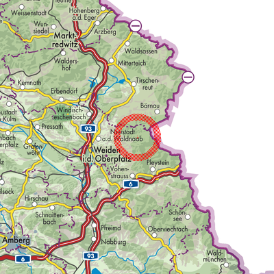 Landkarte Flossenbürg