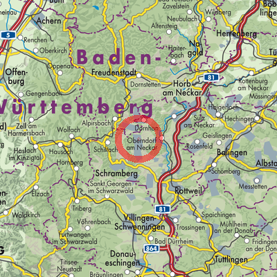 Landkarte Fluorn-Winzeln
