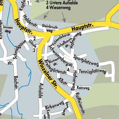 Stadtplan Fluorn-Winzeln