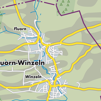 Übersichtsplan Fluorn-Winzeln