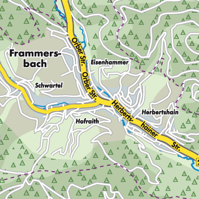Übersichtsplan Frammersbach