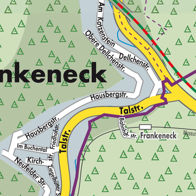Stadtplan Frankeneck