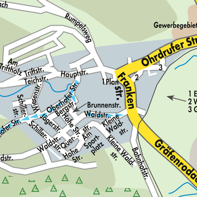 Stadtplan Frankenhain
