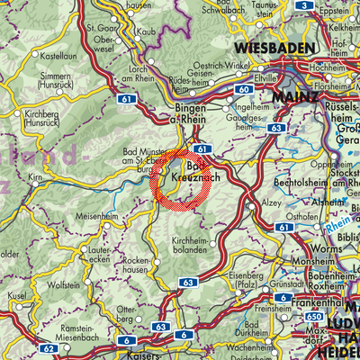 Landkarte Frei-Laubersheim