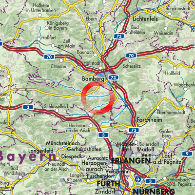 Landkarte Frensdorf