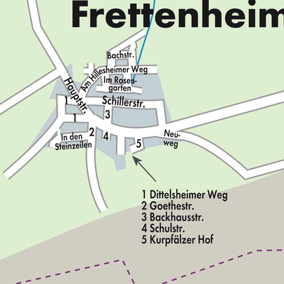 Stadtplan Frettenheim